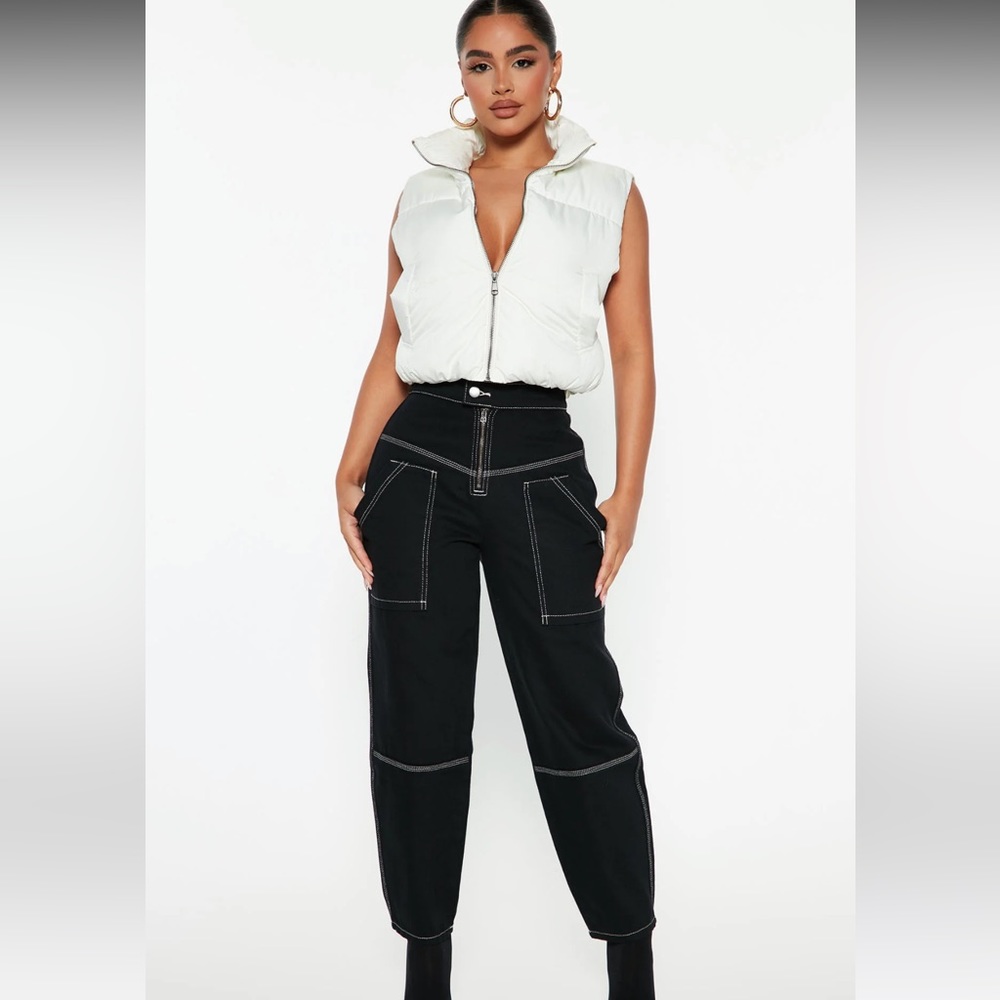 Fashionnova Utility Cropped Jeans